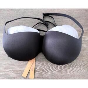 SKIMS Onyx Ultimate Push Up Balconette Bra Women Size 32DDD